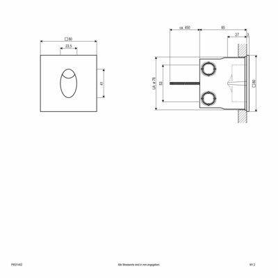 EVN Lichttechnik LED-Wandanbauleuchte 3000K 700mA IP65 P6531402 alu/geb