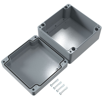 Rose System Aluminium Gehäuse 180x180x101mm si/gr 011818100