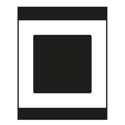 Jung Rahmen 1-fach waage/senkrecht A 5581 BF SW