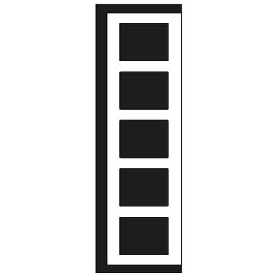 Jung Rahmen 5-fach waage/senkrecht A 5585 BF ANM