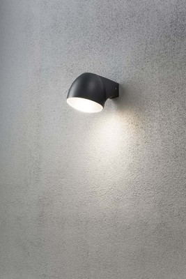 Gnosjö Konstsmide AL LED-Wandleuchte schwarz 7531-750
