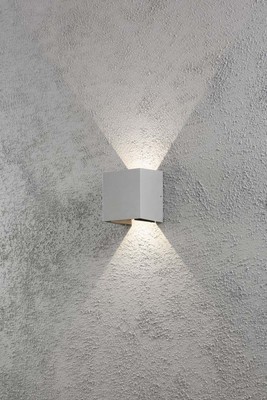 Gnosjö Konstsmide AL LED-Wandleuchte grau 7959-310