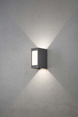 Gnosjö Konstsmide AL LED-Wandleuchte anthrazit 7992-370