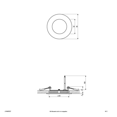 EVN Lichttechnik LED Einbaupanel 2700K 300lm 350mA LPRW083527