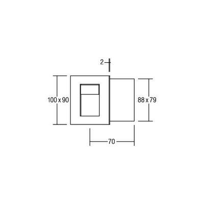 Brumberg Leuchten LED-Wandeinbauleuchte 350mA, edelstahl 10166223