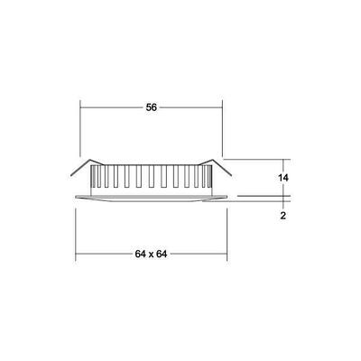 Brumberg Leuchten LED-Einbauleuchte 12V DC 3000K, chrom 12110023