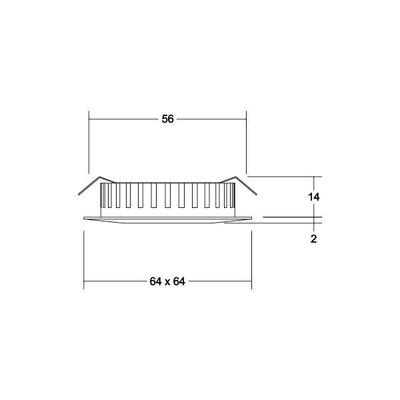 Brumberg Leuchten LED-Einbauleuchte 12V DC 3000K, nickel 12110153