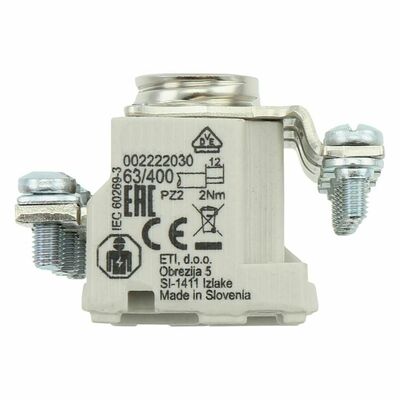 Eaton Sicherungsunterteil 63A 400V D02 3P IEC 3 POLE BAS#TFRN02-SD