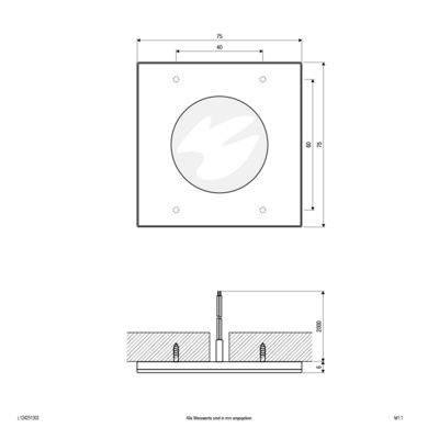 EVN Lichttechnik LED-Ein-/Anbauleuchte 3000K IP20-12V/DC L124251302