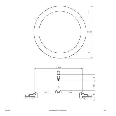 EVN Lichttechnik LED-Einbaupanel rund 4000K IP44 350mA weiß LR44183540