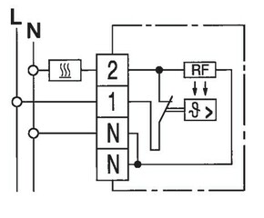 Eberle Controls Raumtemperaturregler AP polarweiss RTR-S 6121-1