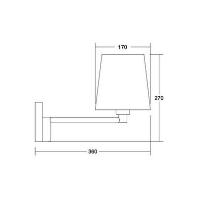 Brumberg Leuchten Wandleuchte 1x E27 max. 60W 58171150