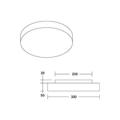 Brumberg Leuchten LED-Anbauleuchte 3000K 58212003