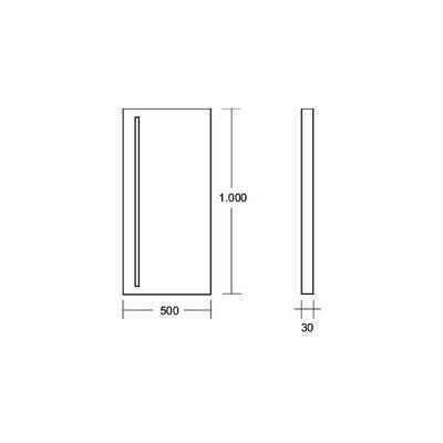 Brumberg Leuchten LED-Kristallglasspiegel 3000K 58312003