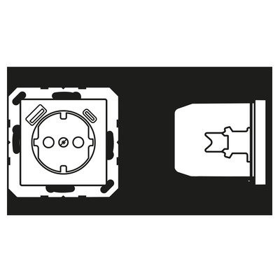 Jung SCHUKO Steckdose mit USB Typ AC A 1520-15 CA WW