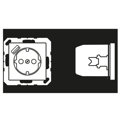 Jung SCHUKO Steckdose mit USB Typ A A 1520-18 A SW