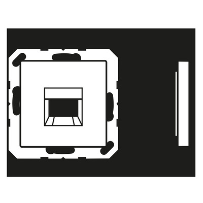 Jung Abdeckung 1-fach f.MJ WE TE-connect. A 1569-15 WE WWM