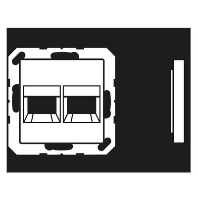 Jung Abdeckung 2-fach f.MJ AT AT+T A 1569-2 AT
