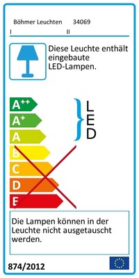 Böhmer Wandleuchte LED 2x3W 3000K 2x300 34069