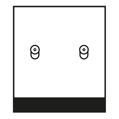 Jung Abdeckung 1-fach mit 2 Kipphebeln KO AL 12-5 KO D K 01