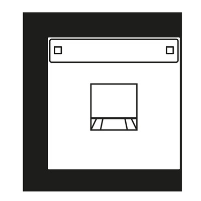 Jung Abdeckung 1-fach f.MJ NA WE AMP, Rad. AL 1969-1 NA WE AN