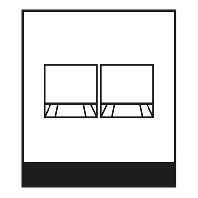 Jung Abdeckung 2-fach f.MJ WE TE-connect. AL 1969-25 WE