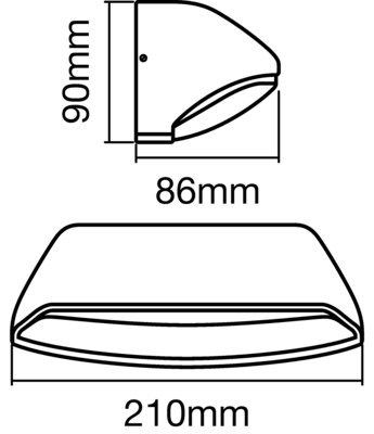 Ledvance LED-Wandleuchte dunkelgrau ENDURASTYLEWIDE12WDG