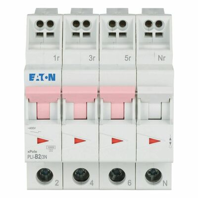 Eaton Leitungsschutzschalter B 2A, 3p+N Steckkl. PLI-B2/3N