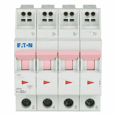 Eaton Leitungsschutzschalter B 2A, 4p Steckkl. PLI-B2/4