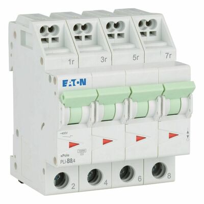 Eaton Leitungsschutzschalter B 8A, 4p Steckkl. PLI-B8/4