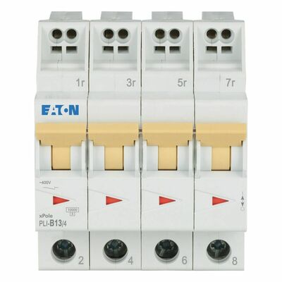 Eaton Leitungsschutzschalter B 13A, 4p Steckkl. PLI-B13/4