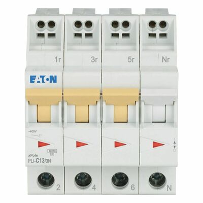 Eaton Leitungsschutzschalter C 13A, 3p+N Steckkl. PLI-C13/3N
