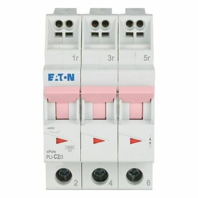 Eaton Leitungsschutzschalter C 2A, 3p Steckkl. PLI-C2/3