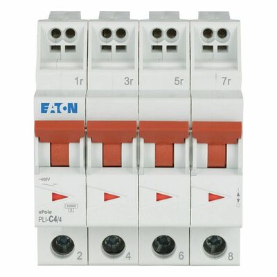 Eaton Leitungsschutzschalter C 4A, 4p Steckkl. PLI-C4/4