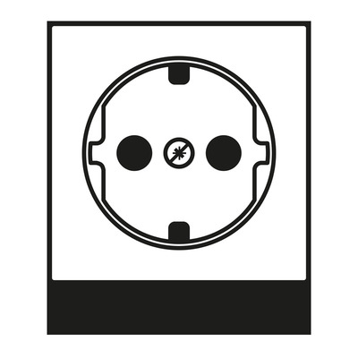 Jung Abdeckung f.SCHUKO Steckdosen A 1520 BFPL WW