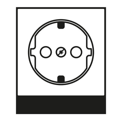 Jung Zentralplatte f. SCHUKO-Steckdose A 520 KIMOPL