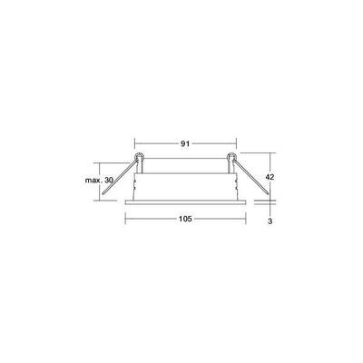 Brumberg Leuchten Einbaumodul rund schwarz 45000180