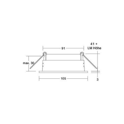 Brumberg Leuchten Einbaumodul rund strukturweiß 45002550