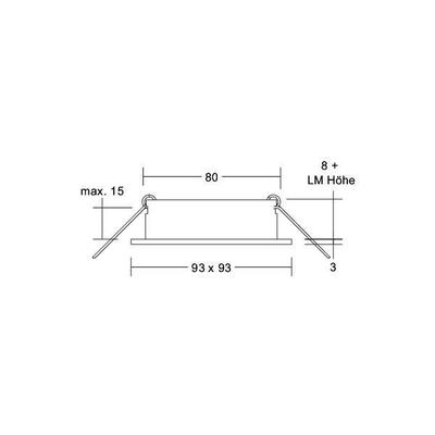 Brumberg Leuchten Einbaumodul quadratisch 45010560