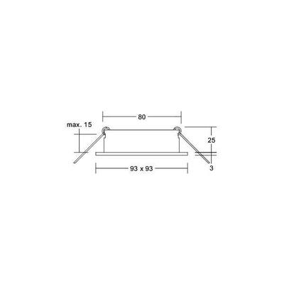 Brumberg Leuchten Einbaumodul quadratisch strukturweiß 45011170