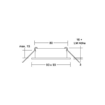 Brumberg Leuchten Einbaumodul quadratisch 45011560