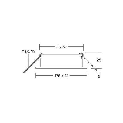 Brumberg Leuchten Einbaumodul oval strukturschwarz 45021180