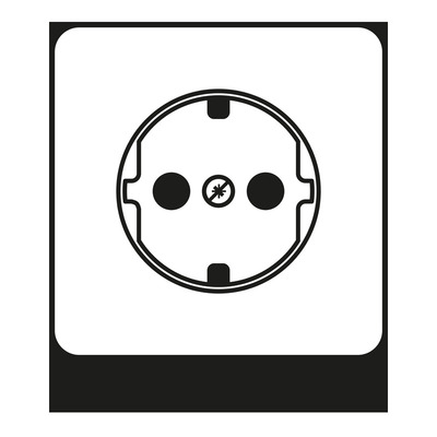 Jung Zentralplatte f. SCHUKO-Steckdose CD 521 GR PL