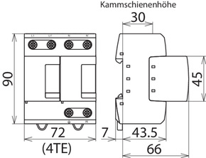 DEHN Kombi-Ableiter DEHNventil M DV M TT 2P 255