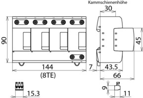 DEHN Kombi-Ableiter DEHNventil M DV M TT 255 FM