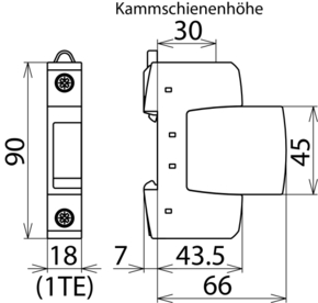 DEHN ÜS-Ableiter N-PE DEHNgap DGP C S