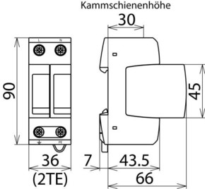 DEHN ÜS-Ableiter DEHNguard DG M TT 2P 275