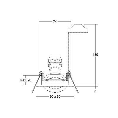 Brumberg Leuchten Einbaustrahler GU10 36455680