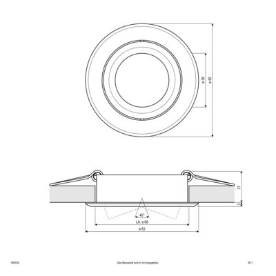 EVN Lichttechnik Niedervolt-Einbauleuchte 695009