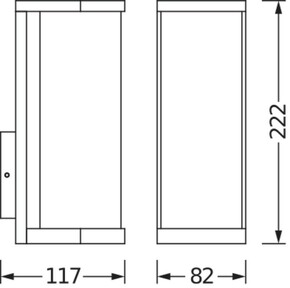 Ledvance Wandleuchte E27 ENDURA#4058075554450